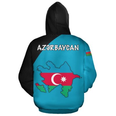 Azerbaijan Hoodie Map A5
