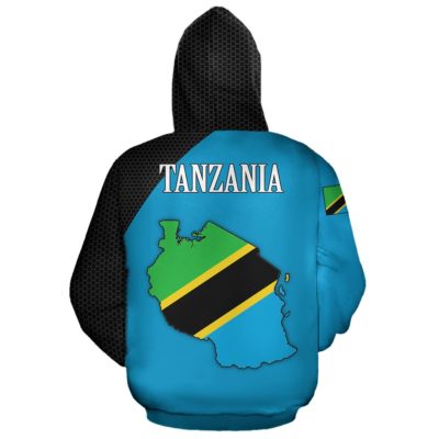 Tanzania Hoodie Map A04