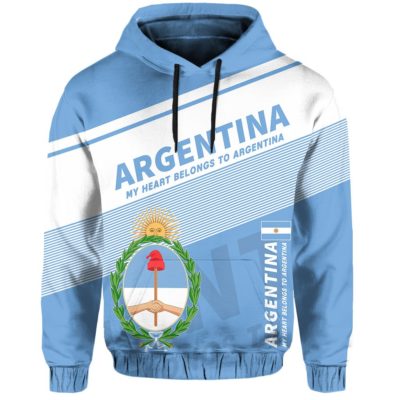 Argentina Flag Motto Hoodie - Limited Style - J2