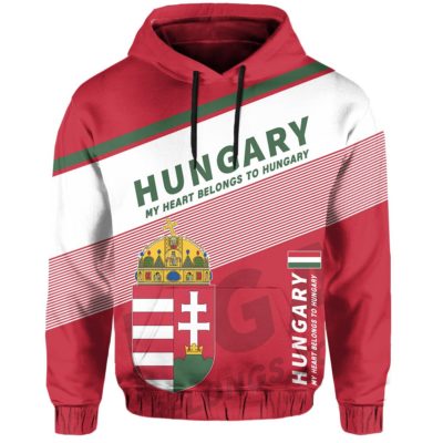 Hungary Flag Motto Hoodie - Limited Style - J2