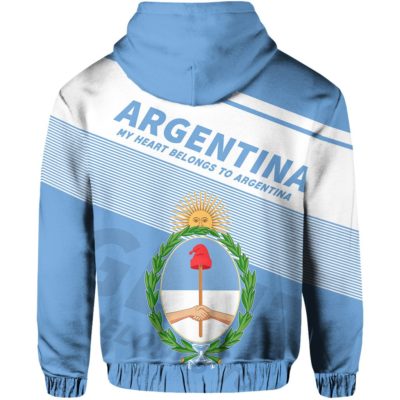 Argentina Flag Motto Hoodie - Limited Style - J2