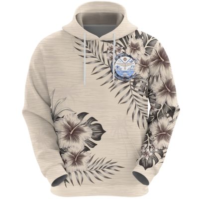 Marshall Islands Hoodie The Beige Hibiscus A7