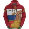 Netherlands Windmill and Tulips Zip Up Hoodie K4