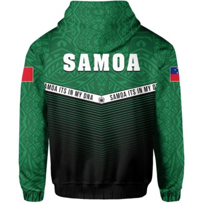 Samoa Polynesian Hoodie Green - Mix Style J1