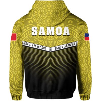 Samoa Polynesian Hoodie Yellow - Mix Style J1