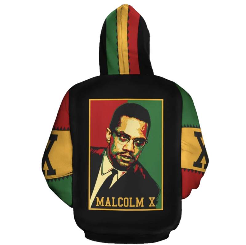 African Hoodie - African Malcolm x Retro Hoodie - BN39