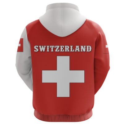 Switzerland Hoodie Zip Streetwear Style K4