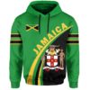 Jamaica Coat Of Arms Up Style Hoodie J7