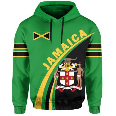 Jamaica Coat Of Arms Up Style Hoodie J7