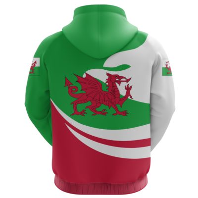 Wales Hoodie Zip Proud Version K4