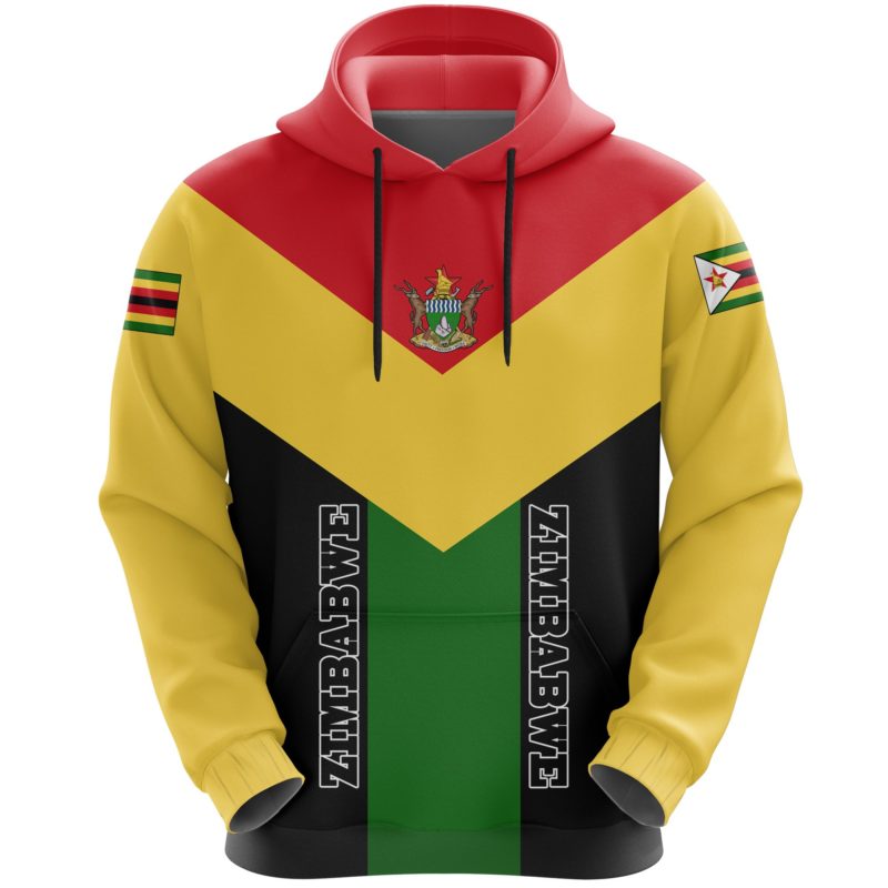 Zimbabwe Rising Pullover Hoodie A12