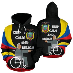 Ecuador Zip Hoodie Keep Calm K4