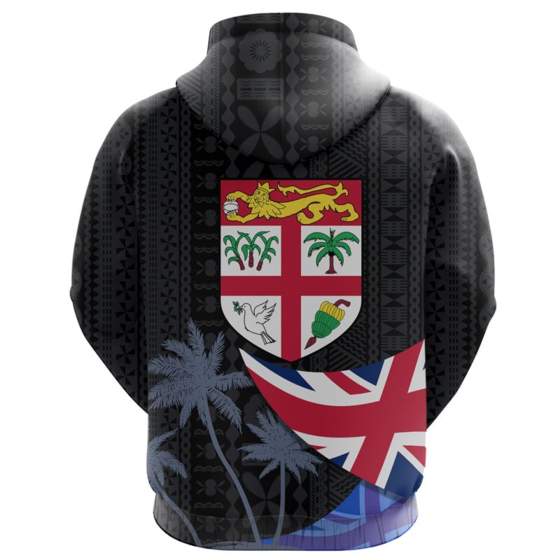 Fiji Masi Hoodie Coat of Arms Coconut K4