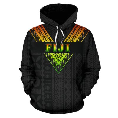 Fiji All Over Hoodie - Reggae Color Sailor Style - Bn01