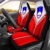 Slovenia Car Seat Cover With Straight Zipper Style Red K52