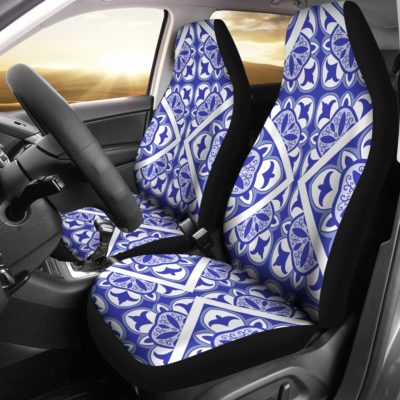Portugal Car Seat Cover - Azulejos Pattern 11 Z3