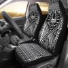 French Polynesia Car Seat Cover Lift Up Black - BN09