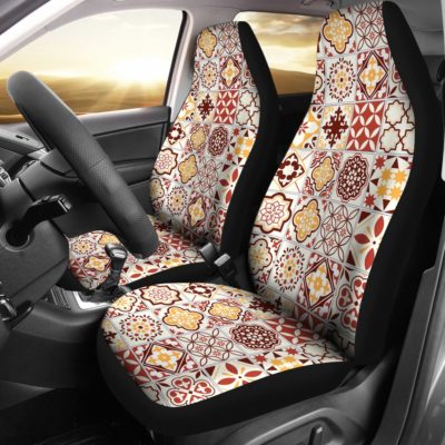 Portugal Car Seat Cover - Azulejos Pattern 13 Z3