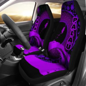 Palau Car Seat Covers - Hibiscus and Wave Purple K7
