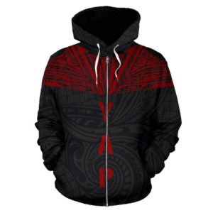 Yap All Over Zip-Up Hoodie - Red Neck Style - Bn04