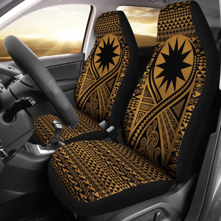 Nauru Car Seat Cover Lift Up Gold - BN09