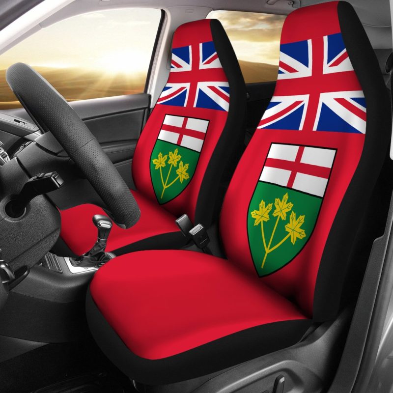 CANADA ONTARIO FLAG CAR SEAT COVERS R1