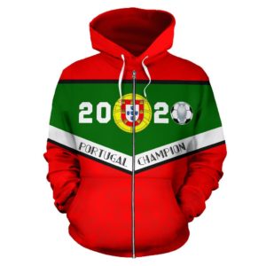 Portugal Champion Euro 2020 Zip Hoodie K4