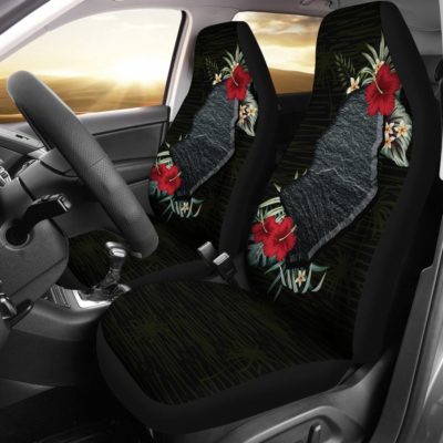Niue Hibiscus Map Car Seat Covers A02