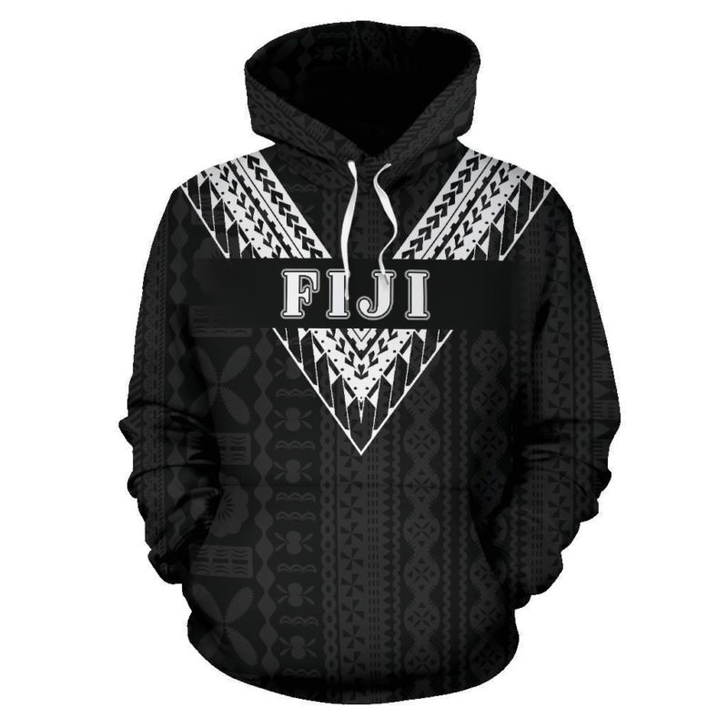 Fiji All Over Hoodie - White Sailor Style - Bn01