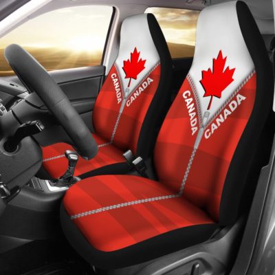 Canada In Me Red Car Seat Covers Zipper Style K52