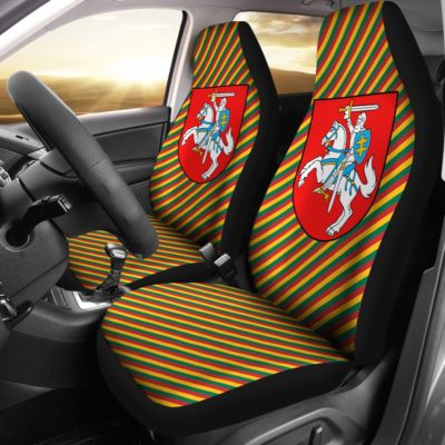 Lithuania flag pattern car seat cover TH7