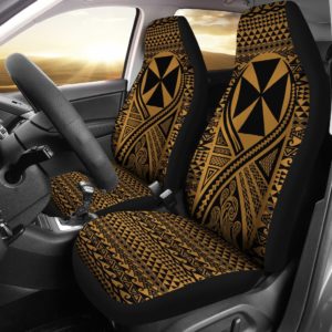 Wallis And Futuna Car Seat Cover Lift Up Gold - BN09