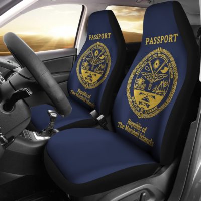 Marshall Islands Passport Car Seat Cover - BN04