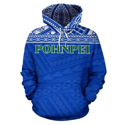 Pohnpei State All Over Hoodie - Federated States Of Micronesia - Bn01