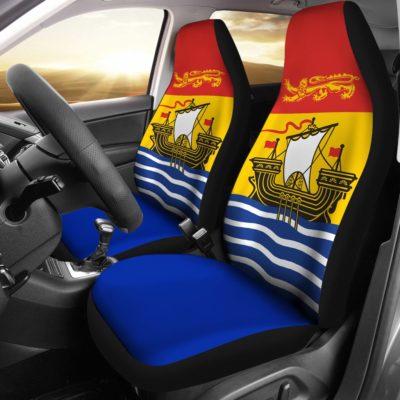 CANADA NEW BRUNSWICK FLAG CAR SEAT COVERS R1