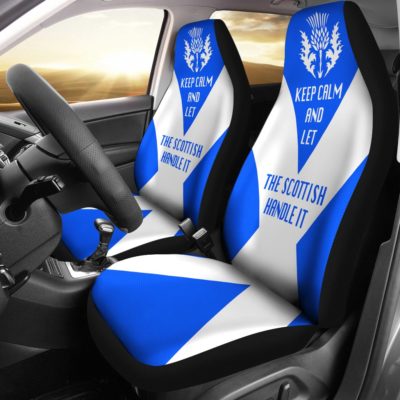 Scotland Car Seat Covers (Set Of 2) - Let The Scottish Handle It A6
