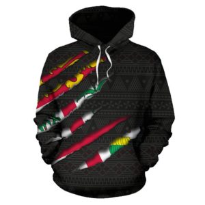 Fiji All Over Hoodie - Scratch Style - Bn09
