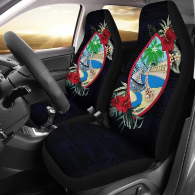 Guam Hibiscus Coat of Arms Car Seat Covers A02