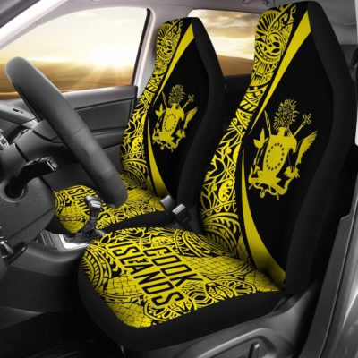Cook Islands Polynesian Car Seat Cover - Circle Style 04 - J4