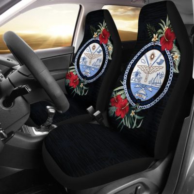 Marshall Islands Hibiscus Coat of Arms Car Seat Covers A02