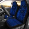 French Polynesia Car Seat Cover Lift Up Blue - BN09