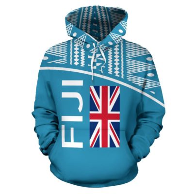 Fiji All Over Hoodie - Polynesia Curve Style - Bn09