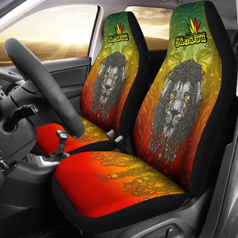 Jamaica Lion Reggae Car Seat Covers A5