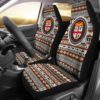 Fiji Car Seat Cover - Coat Of Arms On Tapa Pattern A2