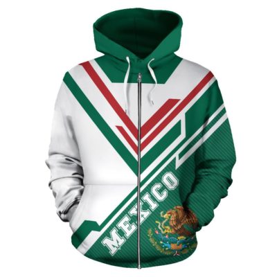 Mexico All Over Zip-Up Hoodie - Drift Version - Bn04