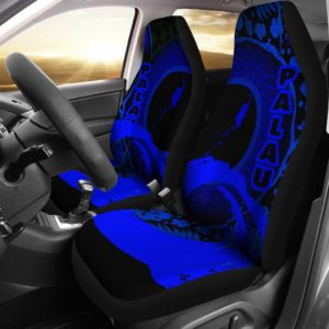 Palau Car Seat Covers - Hibiscus and Wave Blue K7