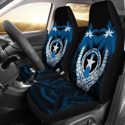 Northern Mariana Islands Micronesian Coconut Car Seat Covers A02