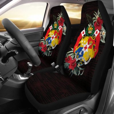 Tonga Hibiscus Coat of Arms Car Seat Covers A02