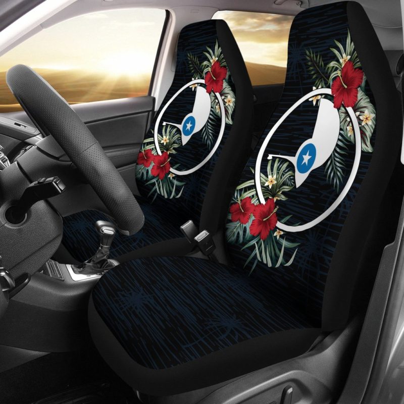 Yap Hibiscus Coat of Arms Car Seat Covers A02