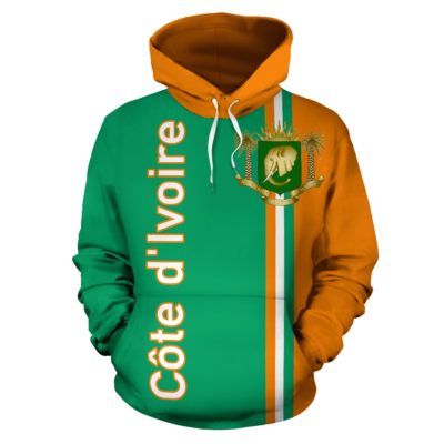 Ivory Coast All Over Hoodie - Straight Version - Bn04